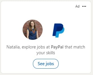 LinkedIn Job Ads example