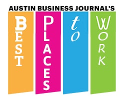 Austin Business Journal's Best Places to Work logo scroll
